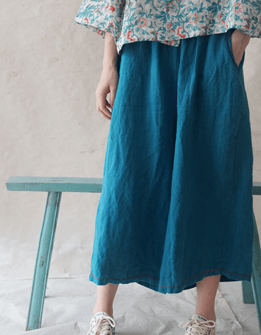Teal Reverie Wide Pants - Image 2