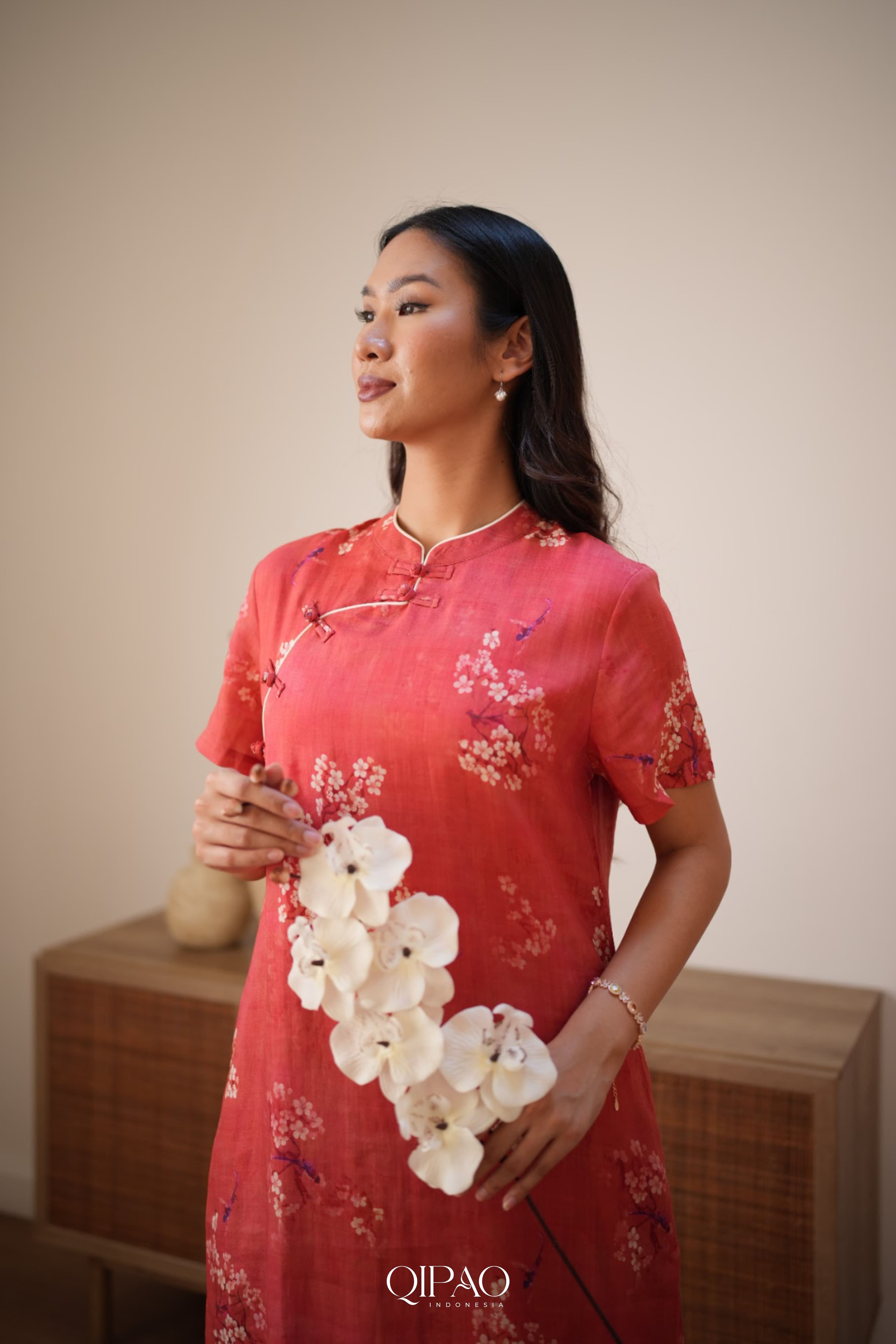 Classic Red Rose Dress - 4