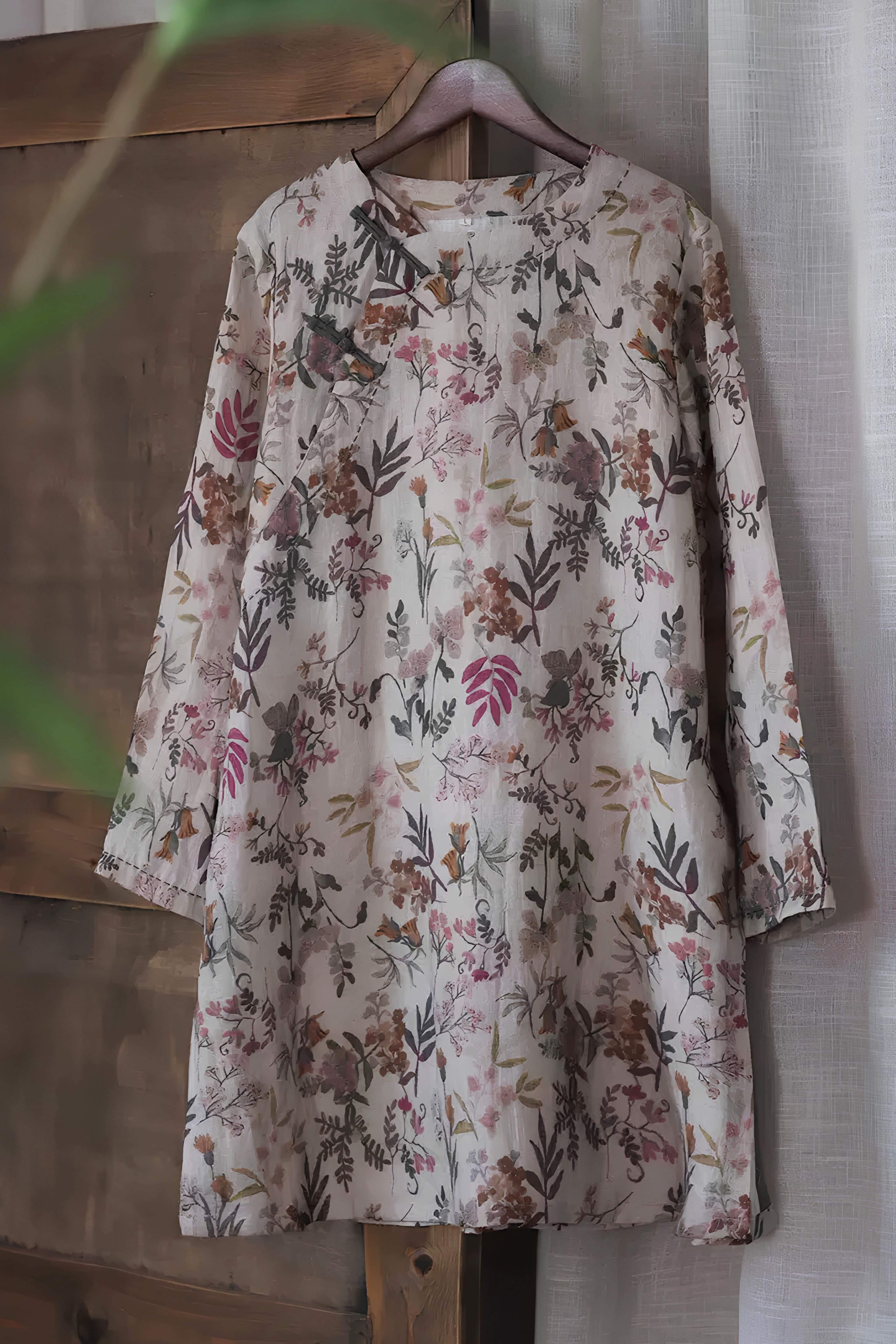 Autumn Flora Qipao Blouse - 3