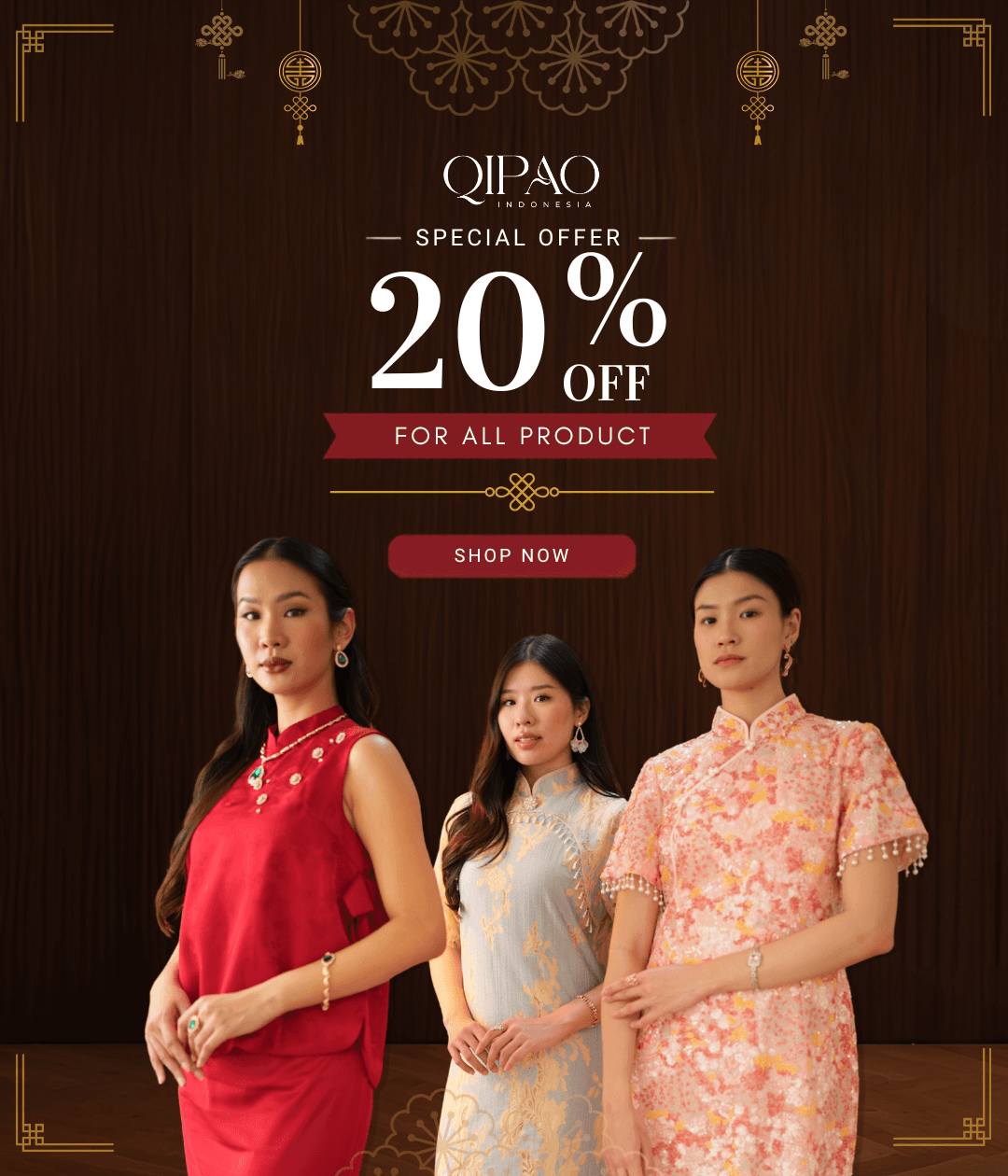Qipao banner