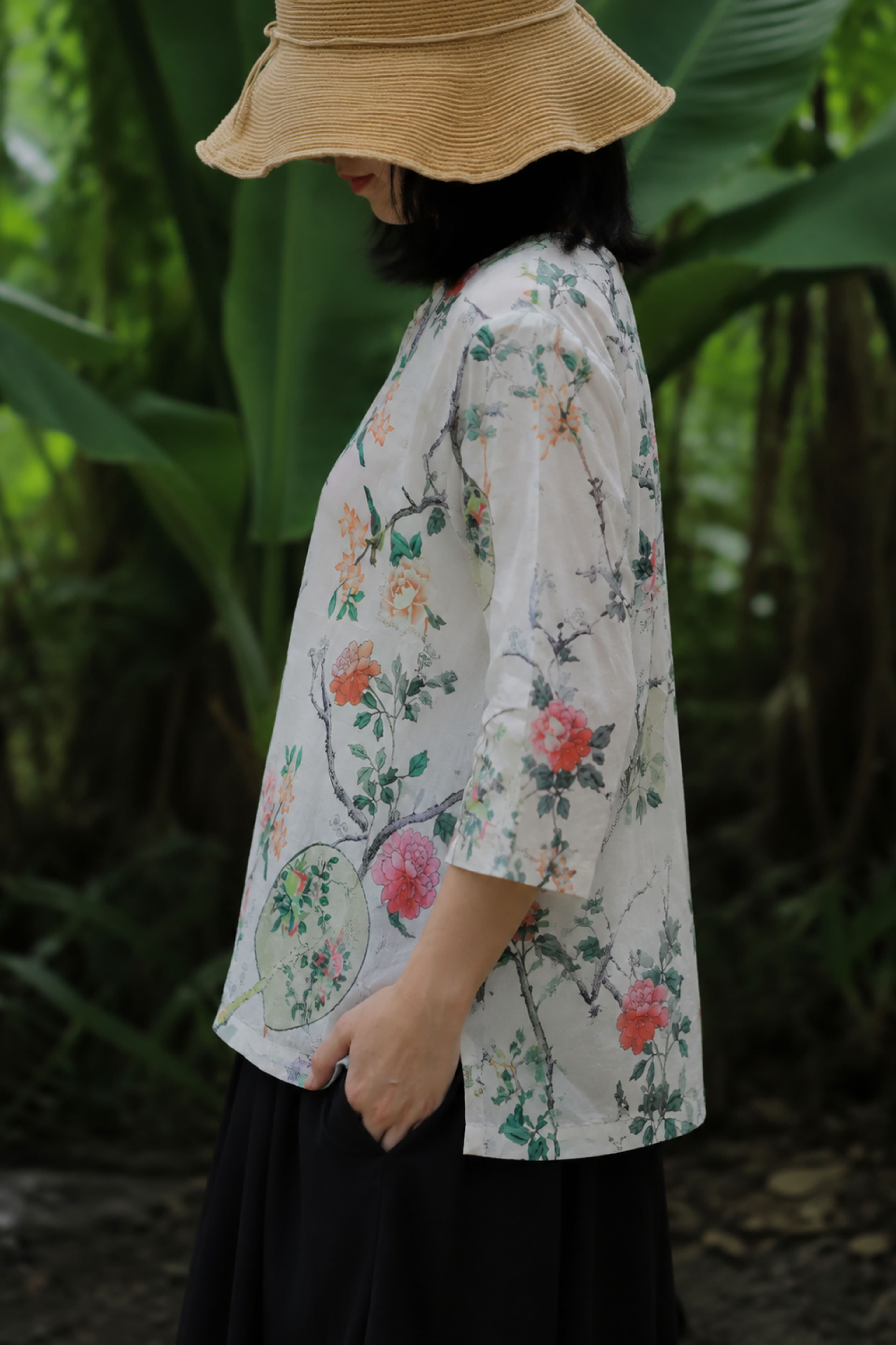 Verena Floral Qipao Blouse - 2